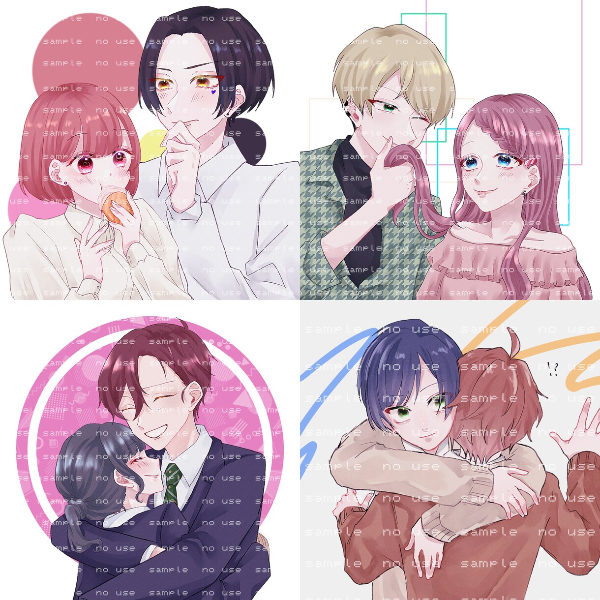 各種デジタルイラストを制作いたします カップルイラストや一枚絵・全身立ち絵まで幅広く対応致します◎ イメージ4
