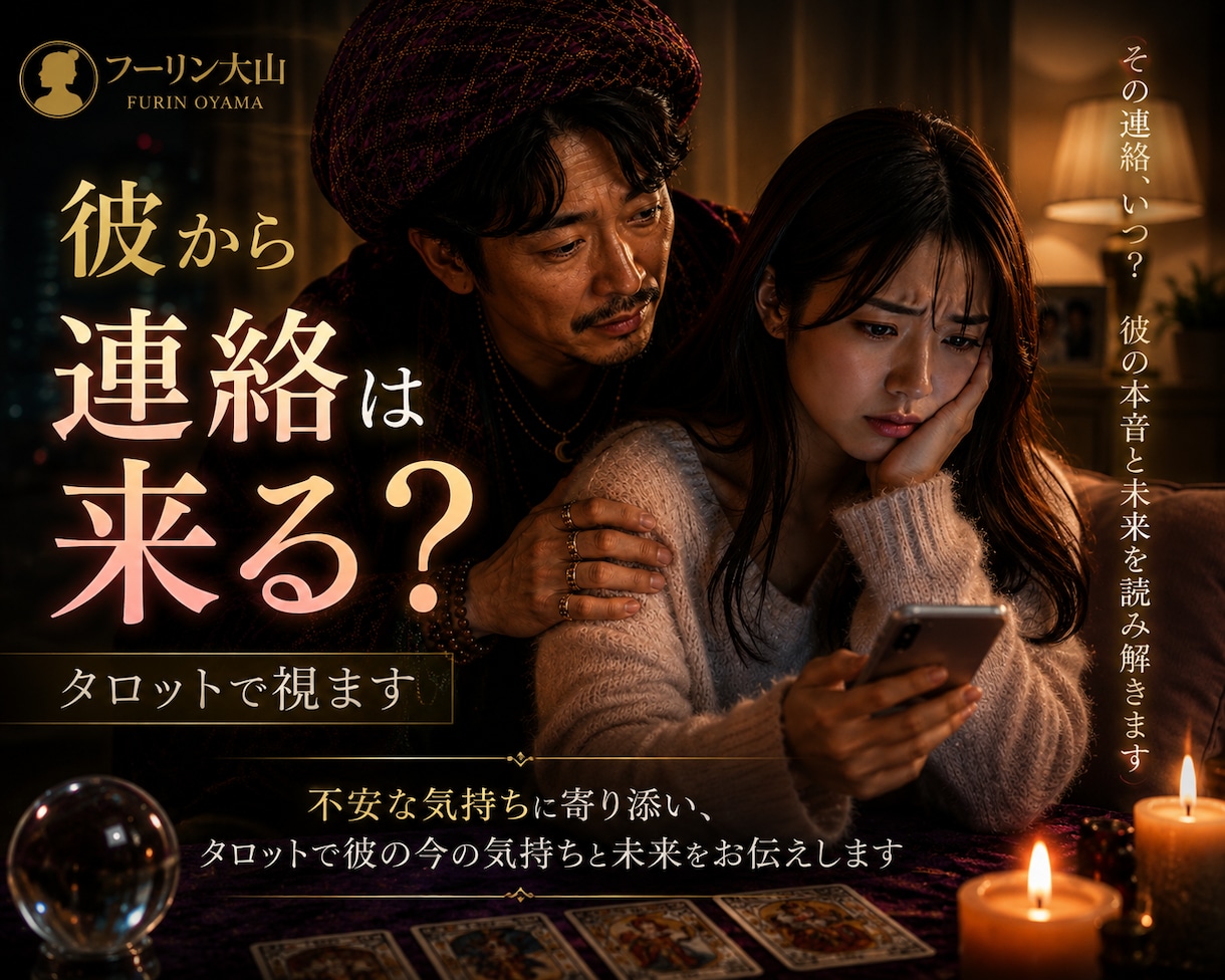 不倫】彼から連絡は来る？タロットで視ます 既読スルーの裏にある、あなたへの本音を読み解きます イメージ1