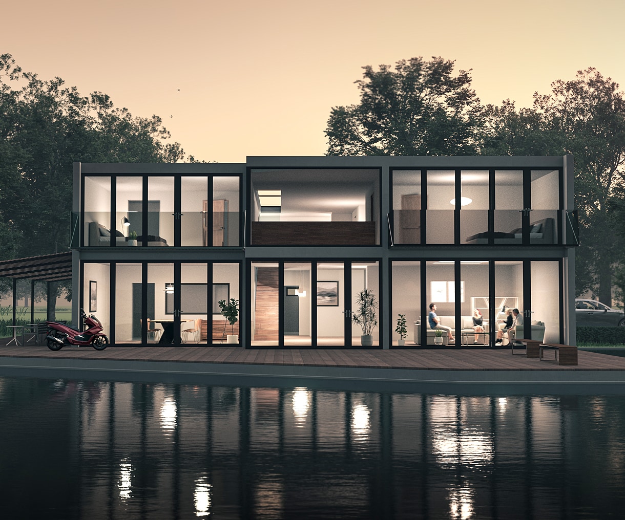 住宅・店舗の外観3DCGパースを制作します 広告・プレゼン・建築検討に使える外観完成イメージ イメージ6