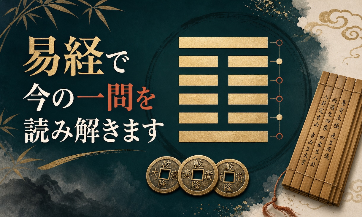 易経で今の一問をシンプルに読み解きます 迷っている選択に卦から具体的なヒントをお届け イメージ1