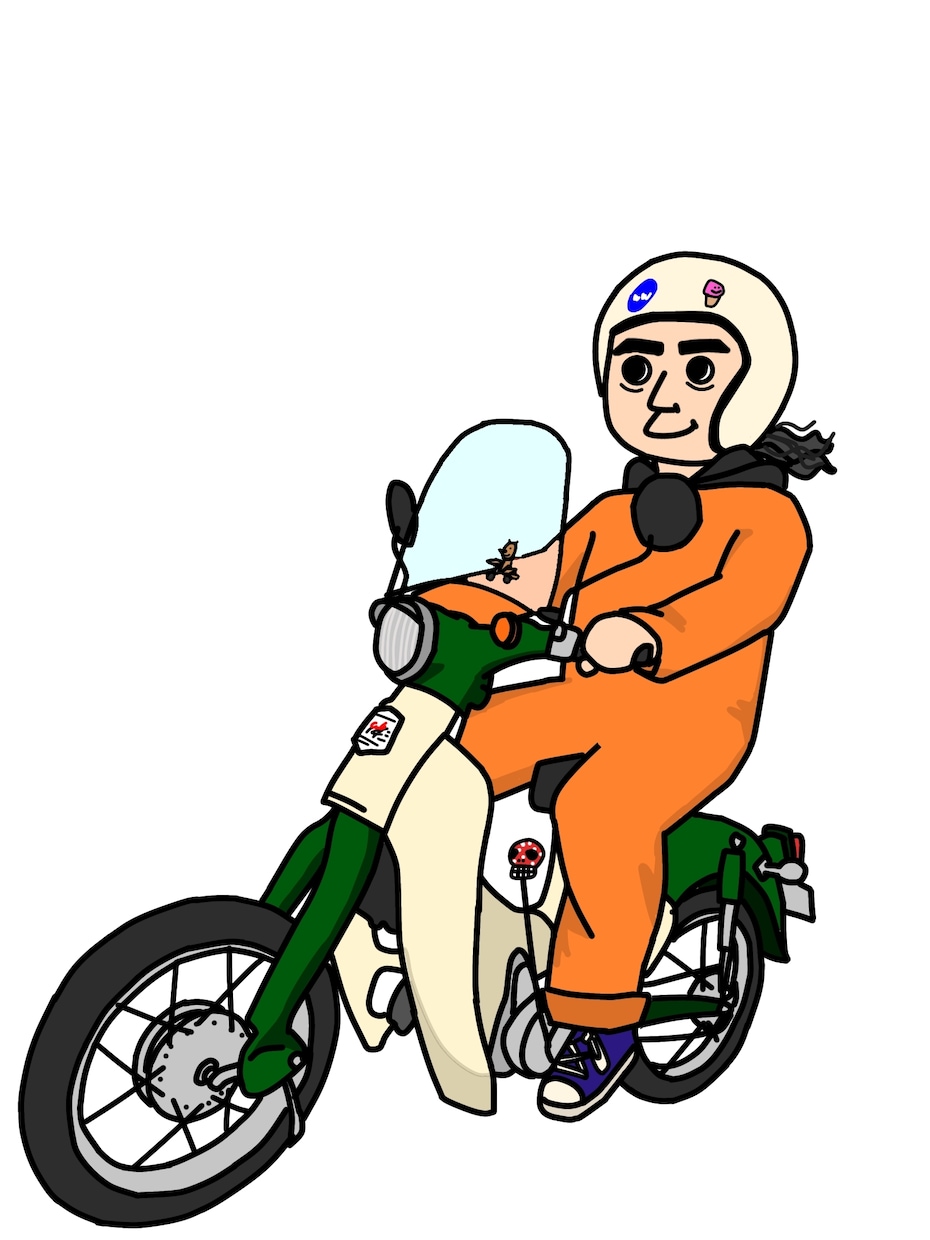 バイクのイラスト描きます 愛車をイラストに！人物、動物、キャラクターを乗せれます！ イメージ5