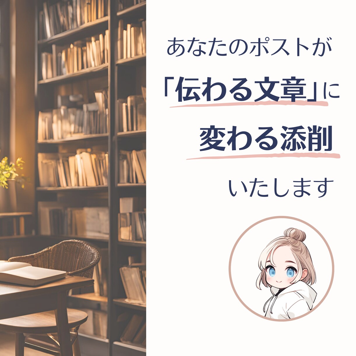 あなたのポストを「伝わる文章」に生まれ変わらせます あなたが書いた渾身のポスト、「伝わる文章」になっていますか？ イメージ1