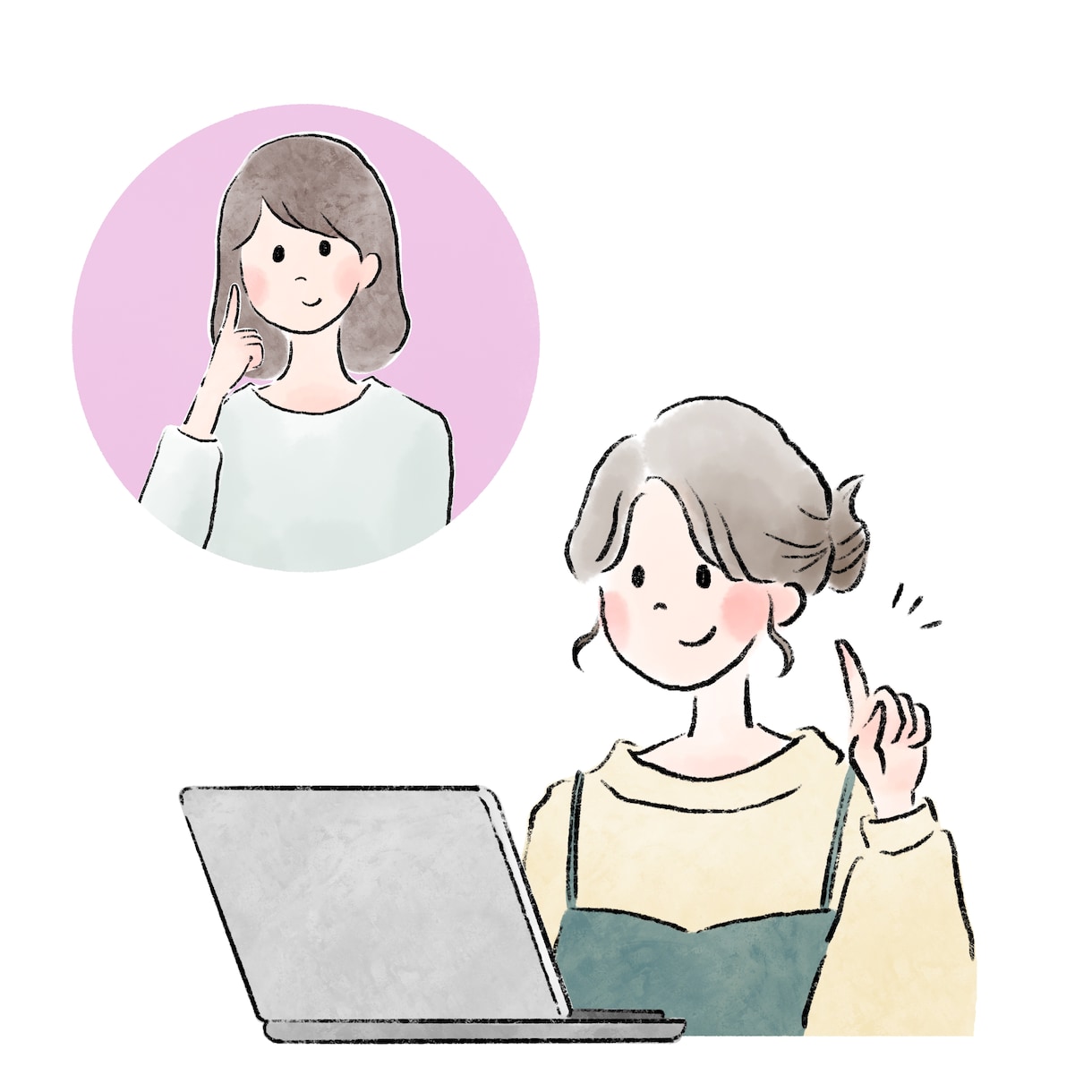 商用OK!挿絵、説明、WEB用イラスト描きます かわいいイラストで優しいあたたかな雰囲気をプラスします♡ イメージ1