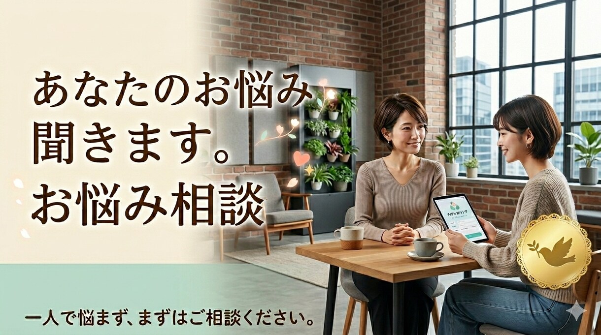 愚痴・相談・心配事などなんでも聞きます 誰にも話せない、心のモヤモヤなど話してみませんか？ イメージ1