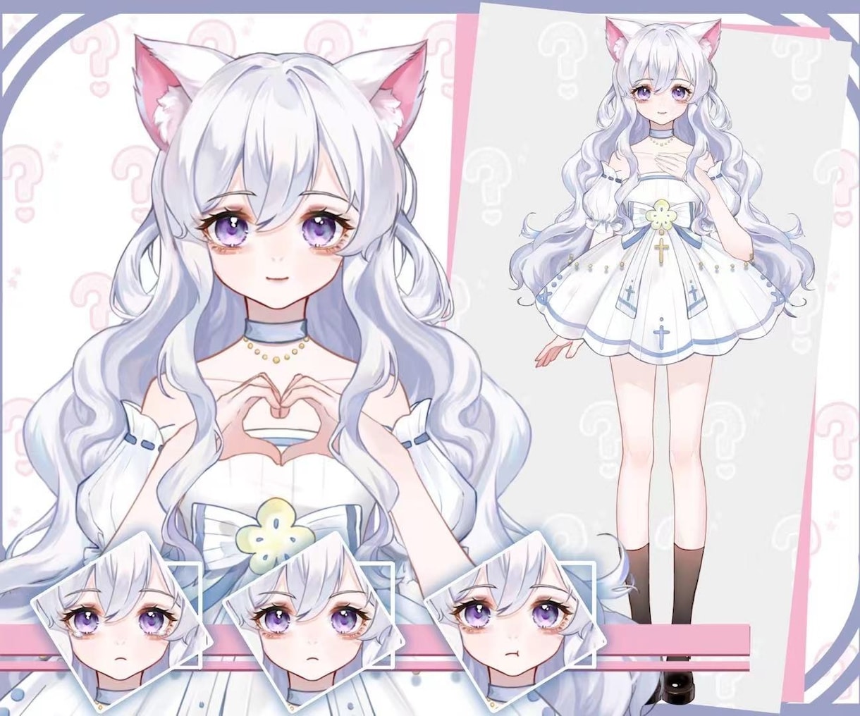 表情8つ付性別不問美麗vtuber全工程制作します 目に惹かれる高クオリティイラスト、滑らかモデリング、表情8つ イメージ9