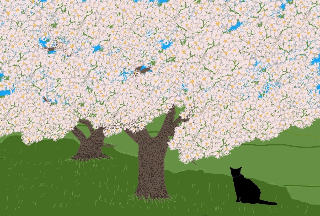 オシャレなお庭や公園のイラスト描きます あなたのお庭をイラストにします イメージ2