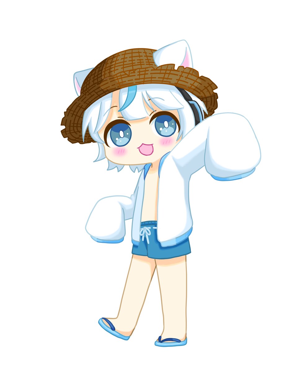 最短3日！懐かしい雰囲気のミニキャラ制作します VTuber、Vライバーさんのミニキャラ制作します イメージ1