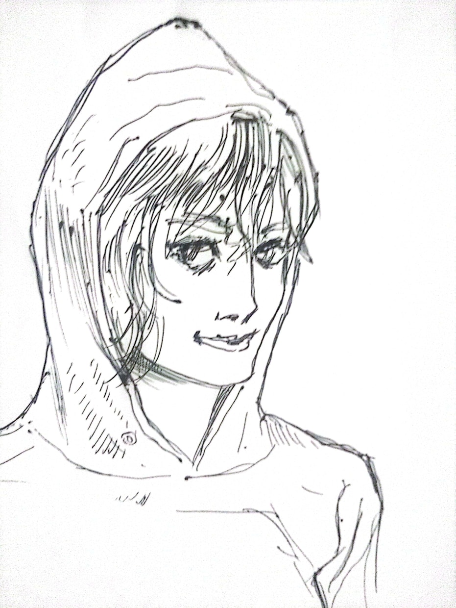 モノクロイラスト描きます 挿し絵調、アイコン風、似顔絵などを描いていきたいと思います。 イメージ8