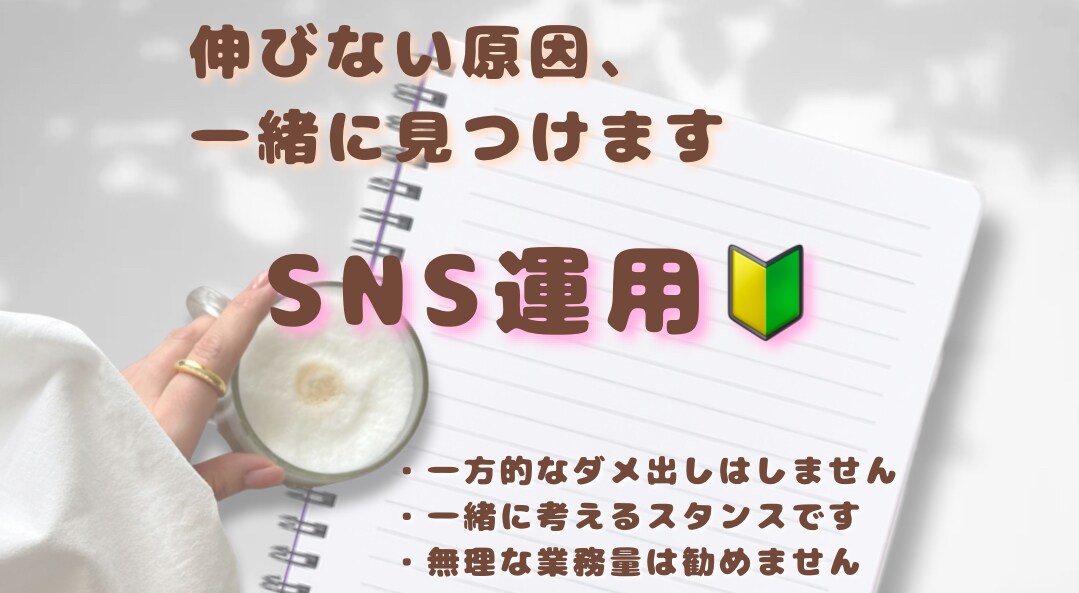 SNS運用相談◇伸びない原因を一緒に見つけます SNS運用初心者さん、リソースが少ない方も歓迎 イメージ1