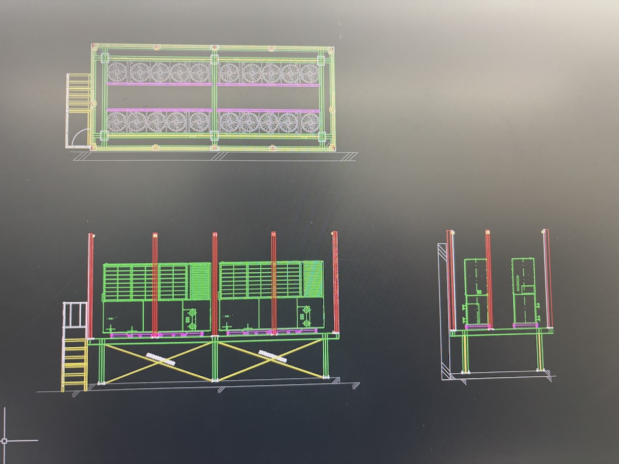 設備・配管・耐震架台のCAD図作成します 耐震架台以外でも対応可能です。 イメージ1