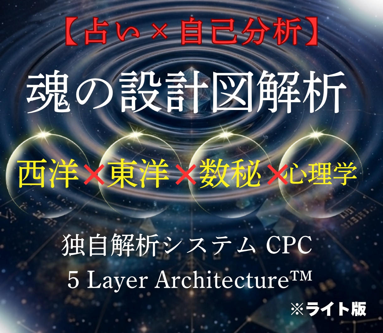 東西の占術と心理学であなたの複雑な本質を紐解きます 東西の占術×心理学で「魂の設計図」を解読する自己分析入門 イメージ1