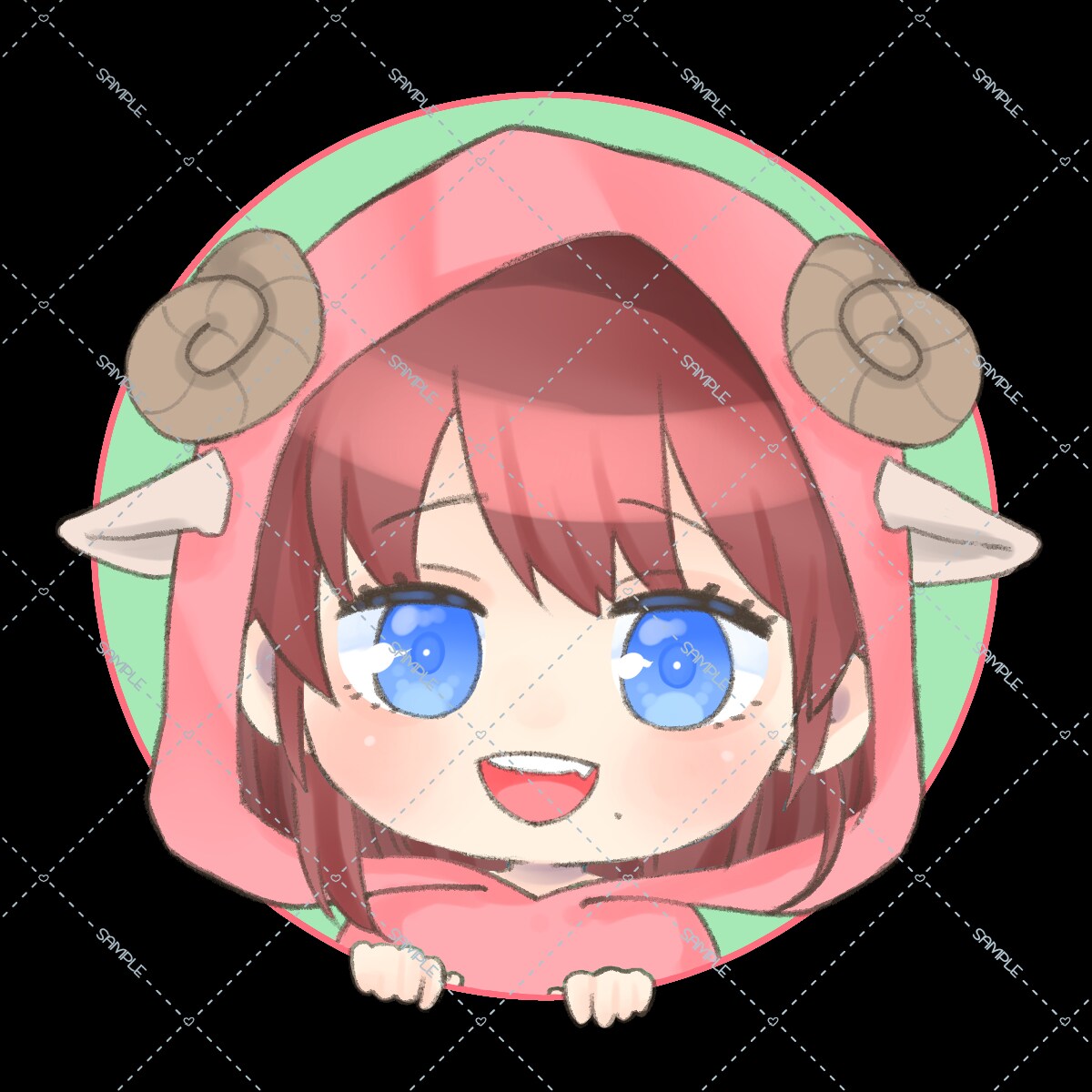 選べてかわいいパーカー量産アイコン描きます 選べるけもみみパーカー！色も選べて組み合わせで雰囲気かわる！ イメージ7