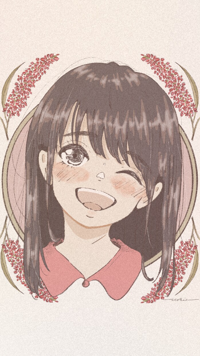 あなただけの女の子アイコン描きます 手描き風の柔らかい雰囲気とかわいい色使い イメージ1