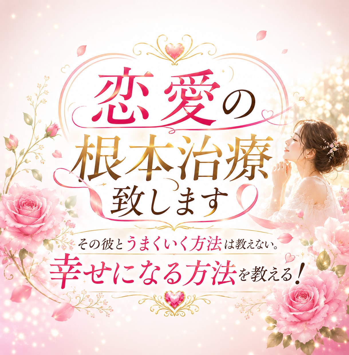 恋愛の根本治療致します その彼とうまくいく方法は教えない。幸せになる方法を教える！ イメージ1