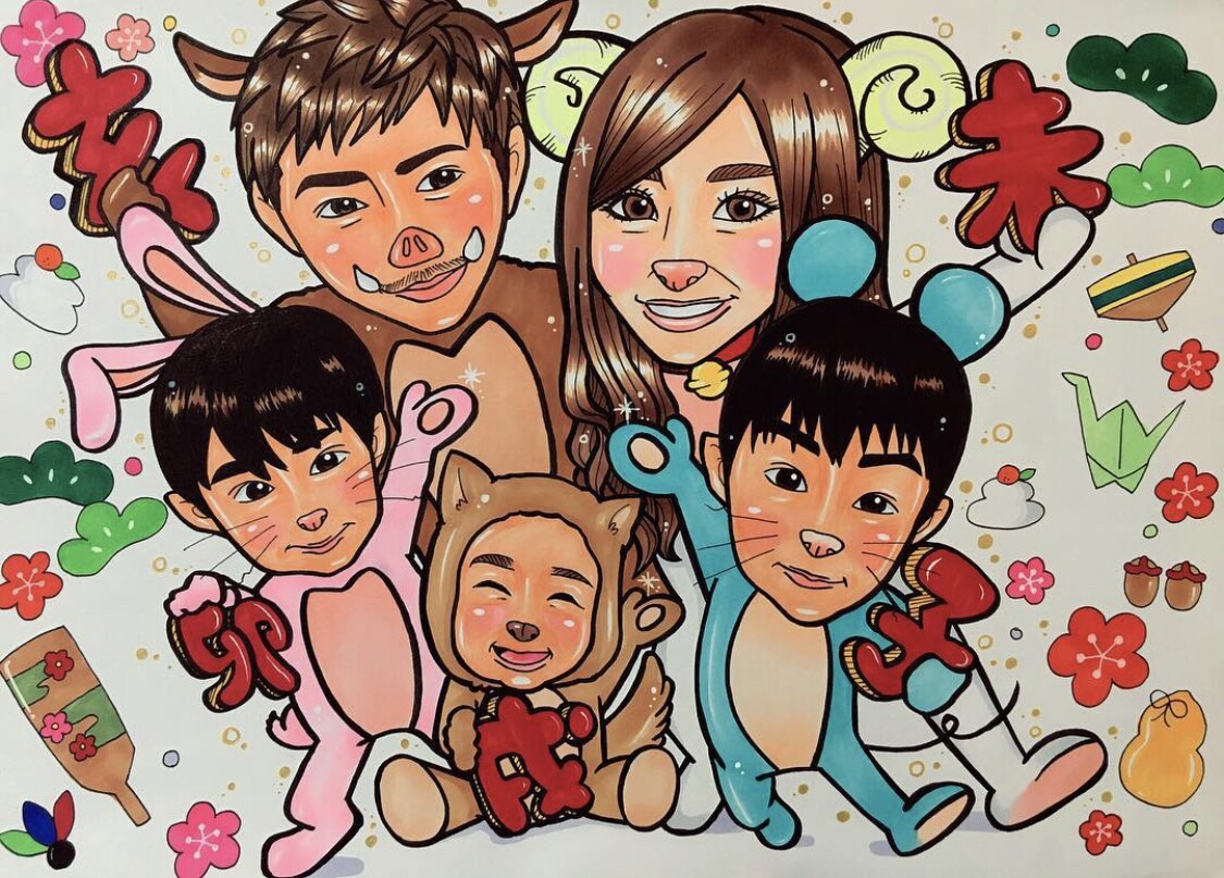 手描きの似顔絵を作成します 思い出やプレゼントに温かい似顔絵を。 イメージ3