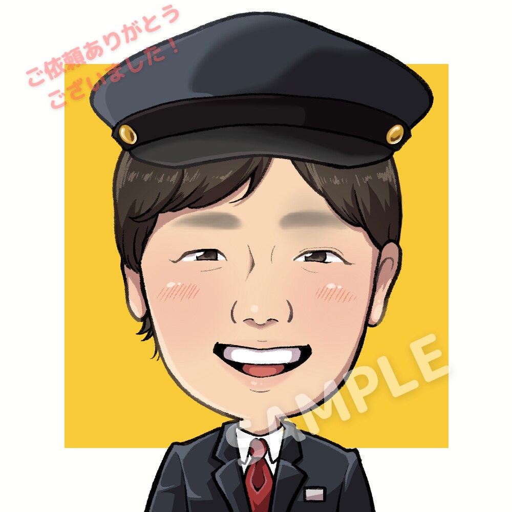 プロ似顔絵師が〈ポップかわいい〉アイコン描きます TV番組で採用実績有！SNS、名刺、HP用デフォルメイラスト イメージ7