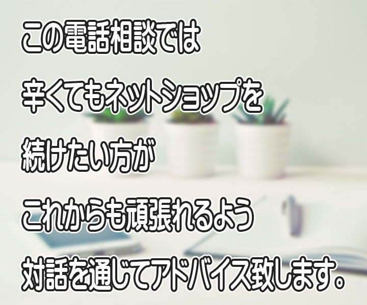 ネット通販運営でくじけそうな心を励まします ネットショップ｜運営｜不調｜辛い｜辞めたい｜頑張りたい｜応援 イメージ5