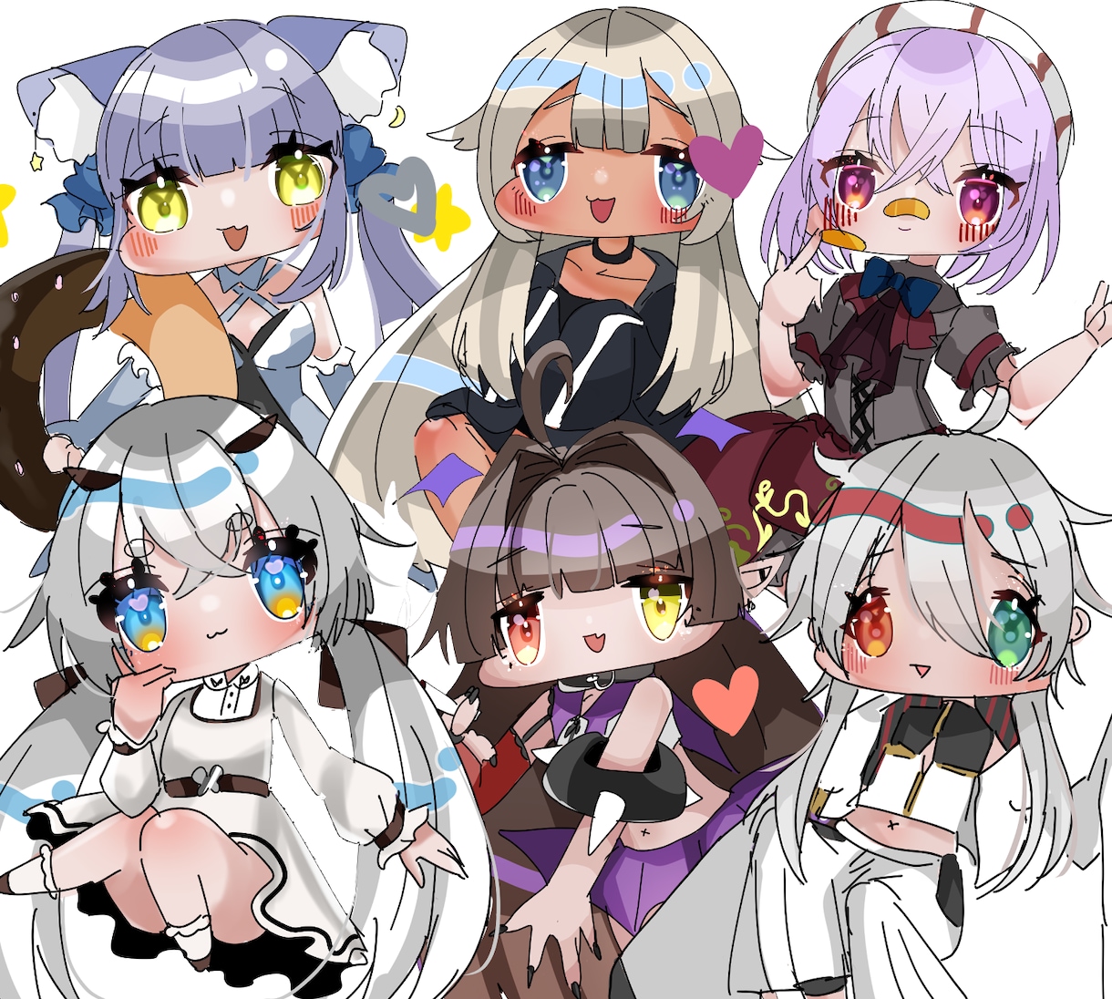 かわいい！V用・アイコン用のSDキャラ描きます 可愛い系のイラストを得意としています！ イメージ2