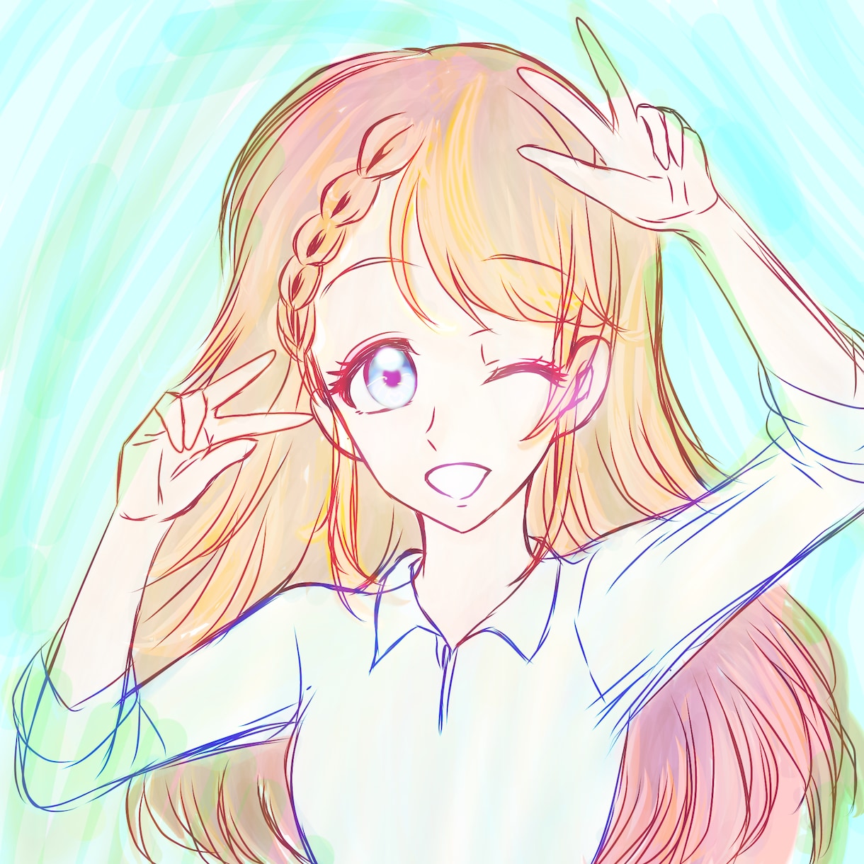 SNS映えする可愛い＆イケメンアイコン描けます 推したくなる顔描きますSNS映え出来るアイコン描けます！ イメージ3