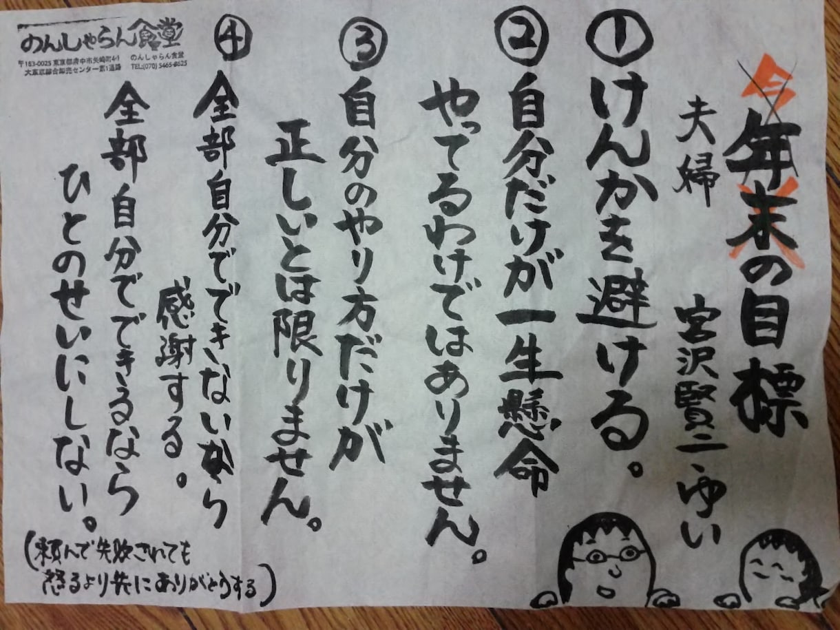 飲食店さま向け・ヘタウマ筆文字メニュー作成します インパクトのある、思わず注文したくなってしまう手描きメニュー イメージ3