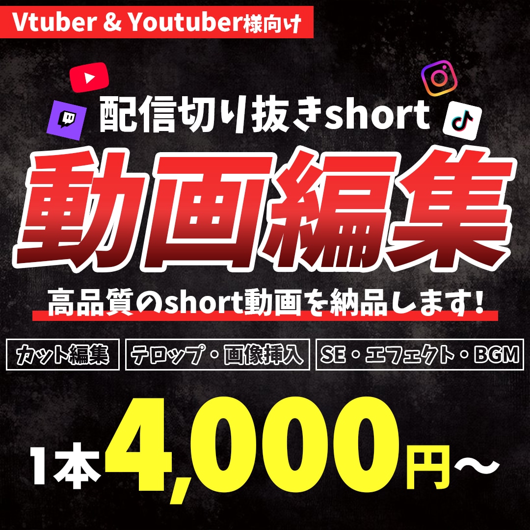 配信の切り抜き動画を「スピード×高品質」編集します 他動画に埋もれない切り抜き動画を出したい方はぜひ！ イメージ1
