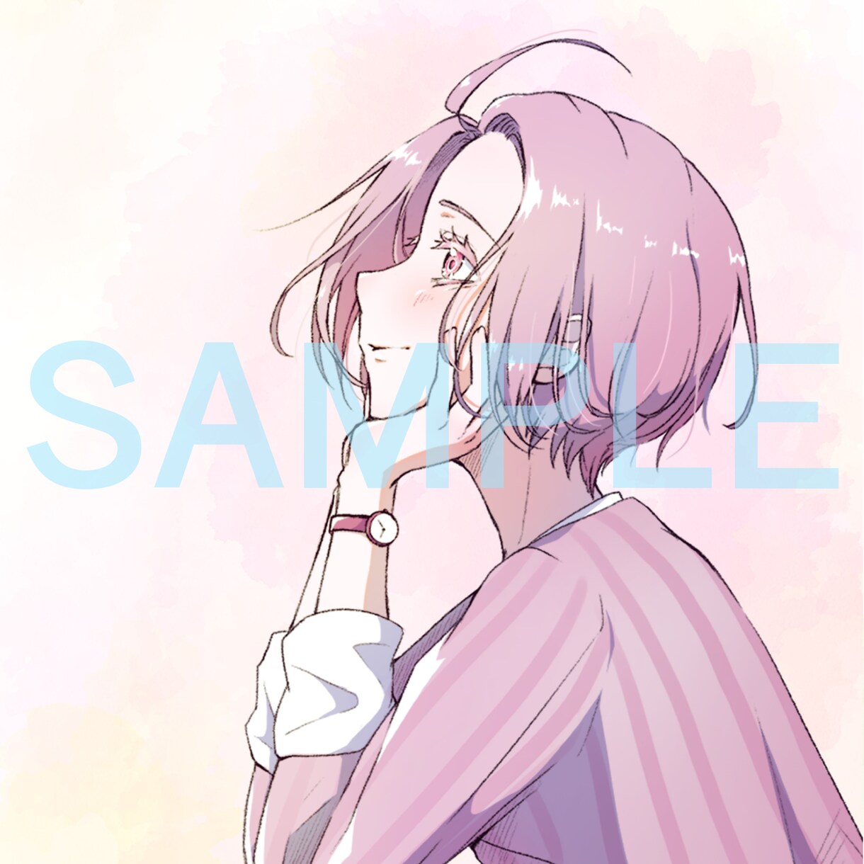 淡くて綺麗なモチーフのイラストを作成します SNSで使える個性的なイラストを求めている方へ イメージ6
