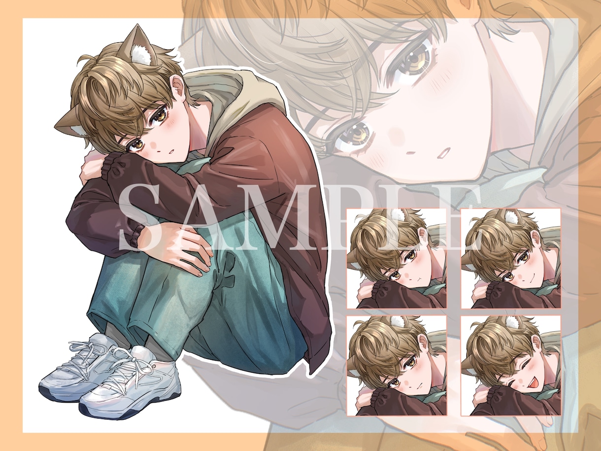 アイコン、サムネイルなど人物イラスト制作します アイコン、サムネイル、MVイラスト、立ち絵等 イメージ9