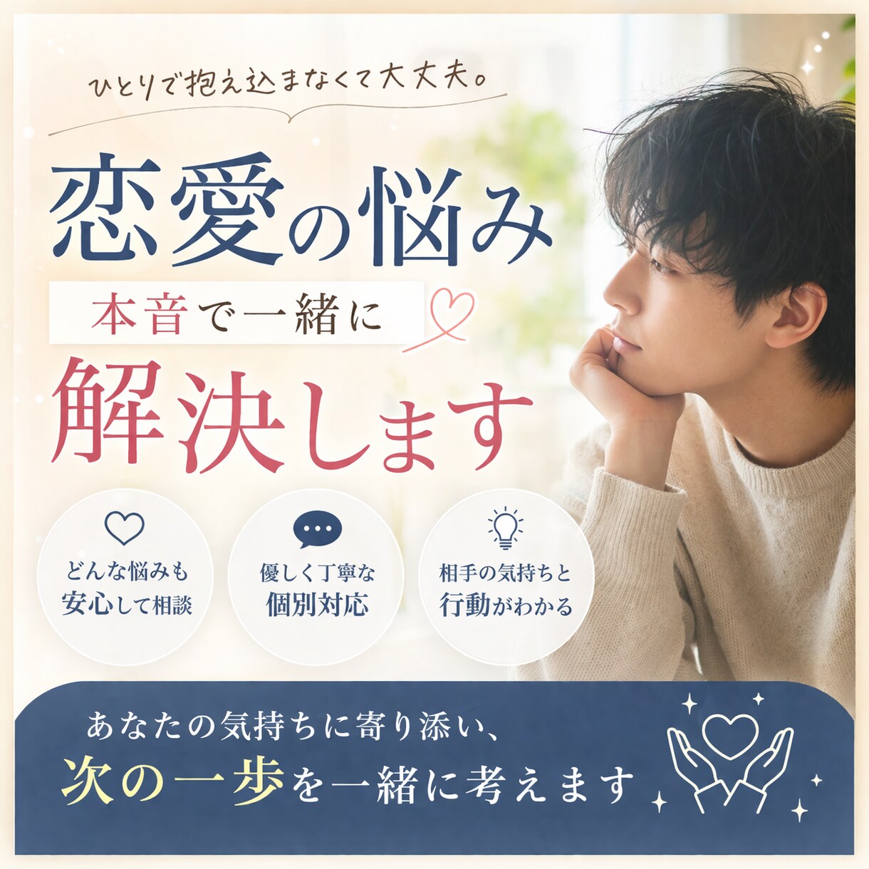 恋愛相談＋行動アドバイスします メンタリストが相手の気持ちと今後の行動を解説します イメージ1