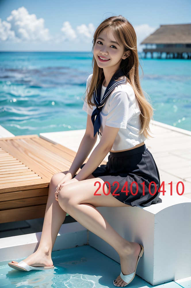 AIで作成したモルディブ＆女子高生の写真販売します 実写では撮影が難しい、モルディブ＆女子高生のAI写真販売 イメージ10