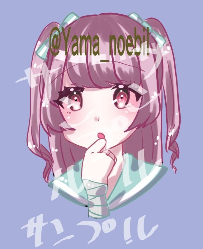 SNSのアイコン描きます かわいい女の子キャラをアイコンにしませんか？ イメージ1