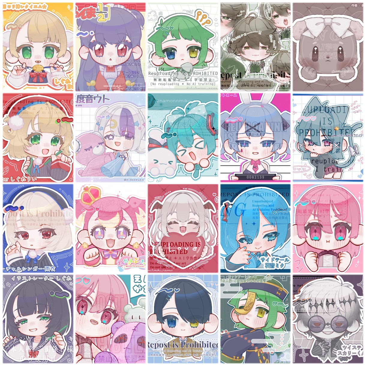 SD、デフォルメ、ミニキャラ描きます アイコン、スタンプ、バッチにおすすめ！！ イメージ2
