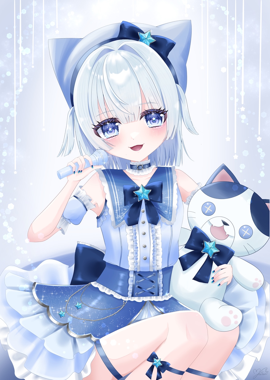 可愛い歌みたサムネイル♡1枚絵を描きます あなたの『かわいい』をイラストにします♡ イメージ1