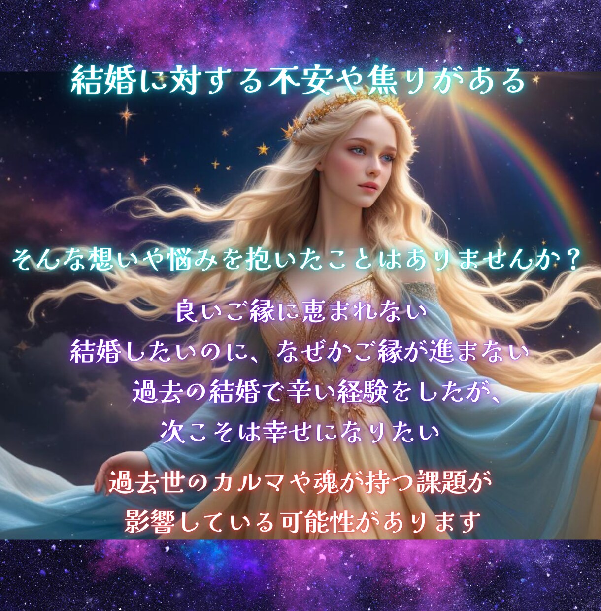 ブロック解除☆あなたの結婚を阻むカルマを霊視します 結婚（再婚）が進まない！に終止符を！結婚の流れを妨げる要因 イメージ6