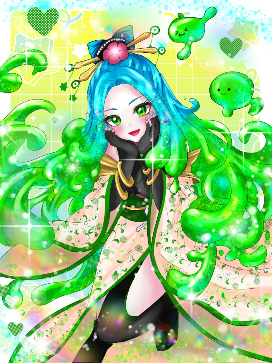 Vtuber・IRIAM向け可愛い一枚絵制作します キラキラで可愛いイラストを短納期で！ イメージ9