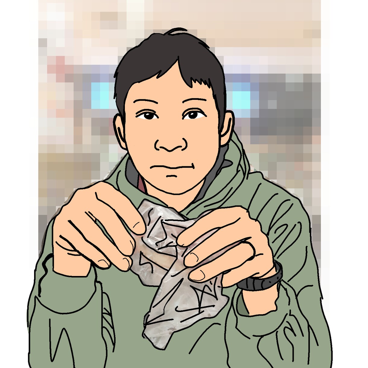 写真を元に似顔絵を描きます あたたかい雰囲気の似顔絵を描きます イメージ4