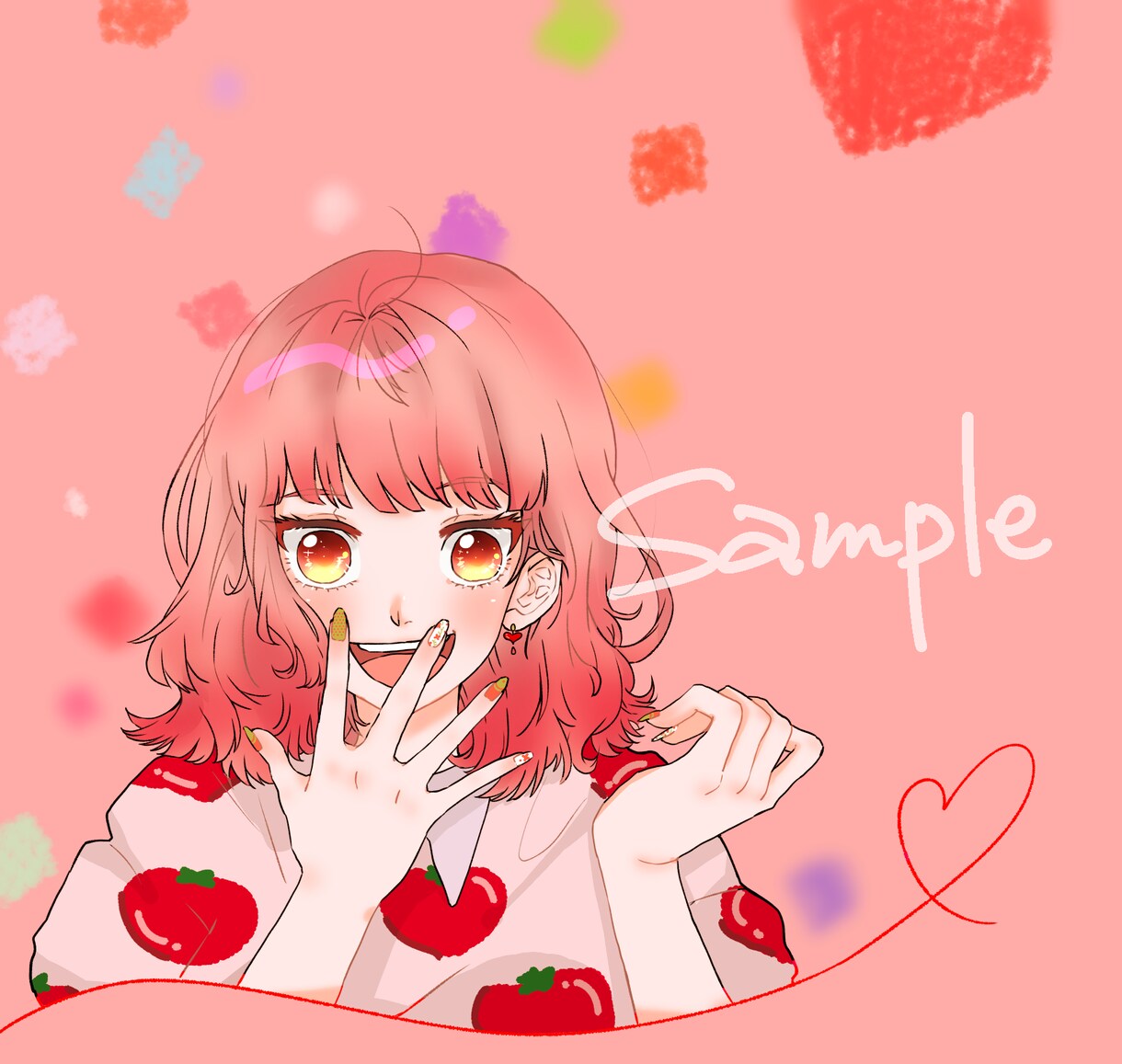 オリジナルアイコンやイラストを制作します キラキラで可愛い SNSアイコン、イラストを提供します！ イメージ3