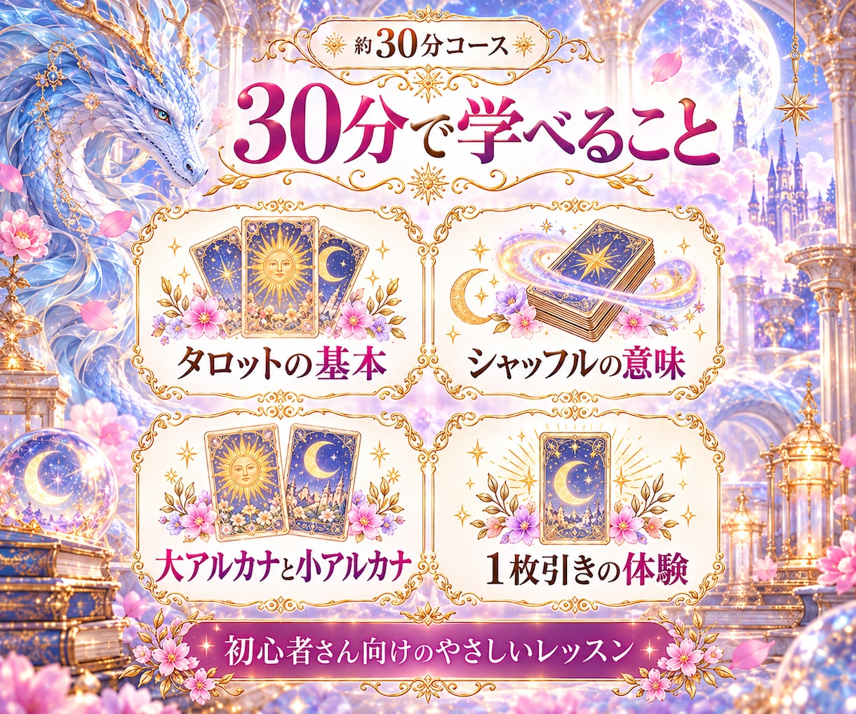 初心者歓迎♡霊感占い師がタロット教えます 霊感なくて大丈夫！はじめてのタロット講座を分かりやすく解説♪ イメージ4