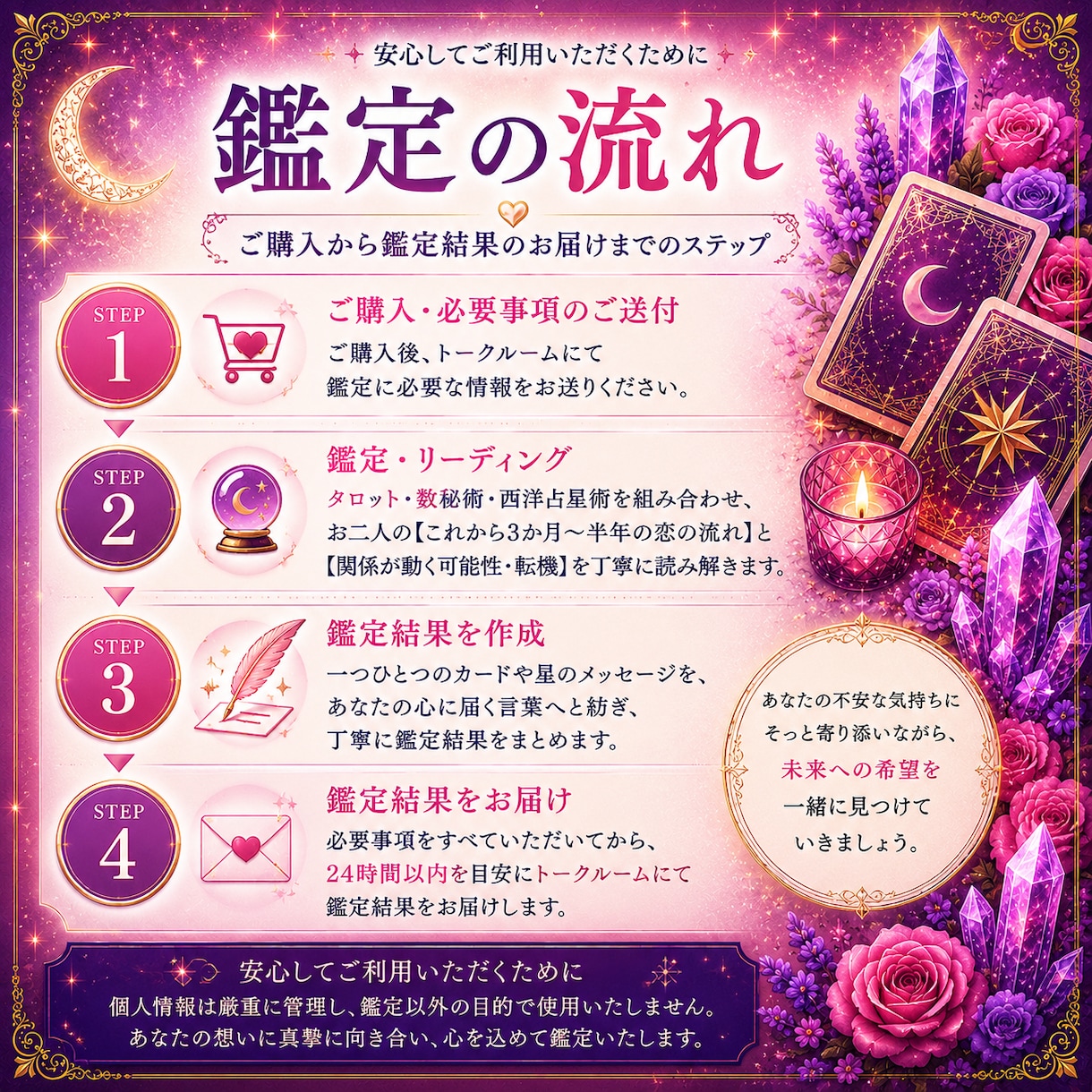 この恋は進展する？相手との未来を占います 相手の気持ちと3か月〜半年の恋の未来を占います イメージ6