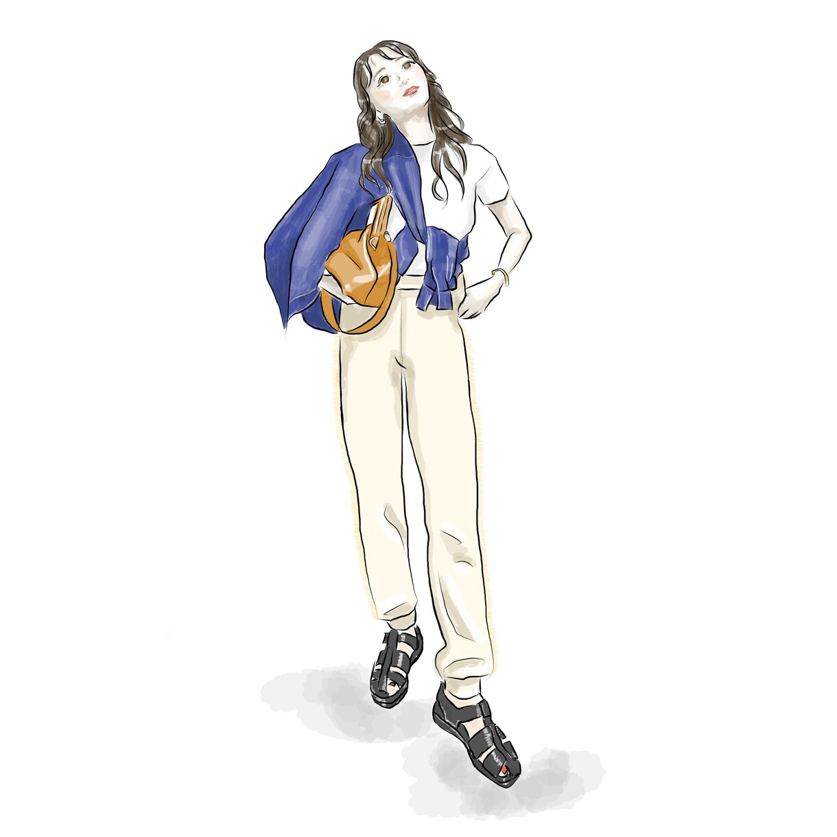 元アパレルデザイナーがお洒落なイラスト描きます インスタ、アイコン、挿絵用、イメージをイラストに致します。 イメージ7