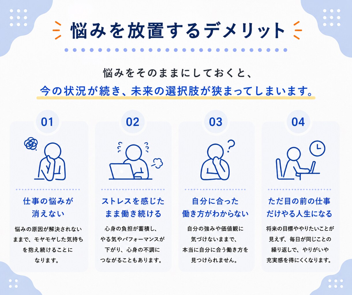 内向型さんのあらゆる「仕事」の悩みに伴走します 人間関係・転職・退職など幅広い悩みに寄り添います イメージ8