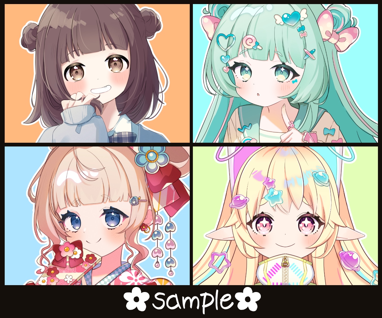 可愛さに極振りしたイラストを制作いたします ★商用利用＆二次利用込み！ミニキャラは小物２点まで無料！★ イメージ5