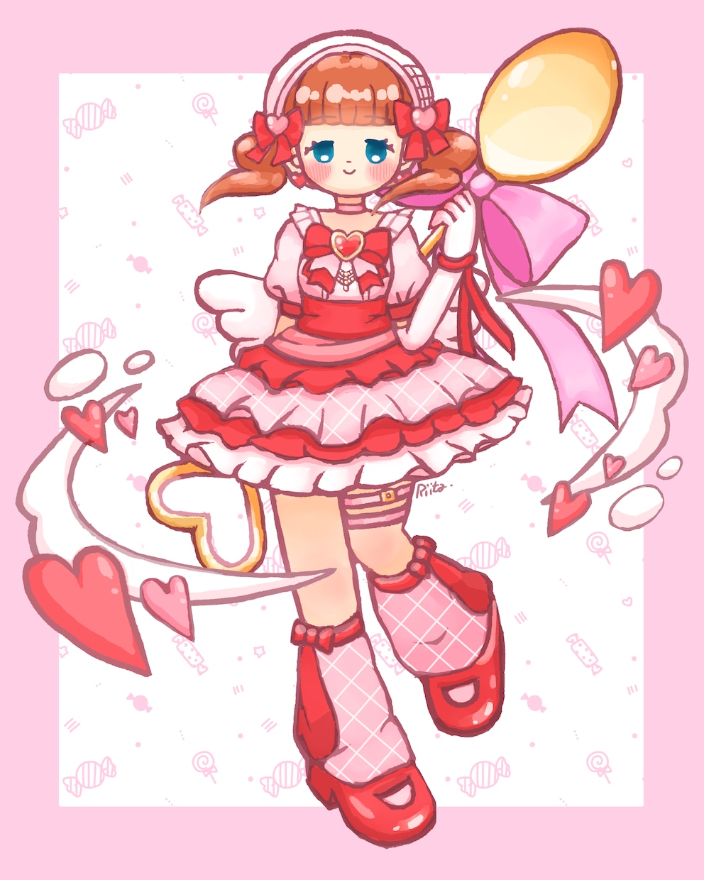 甘くて可愛いイラスト描きます ♡アイコンや一枚絵,キャラクターデザイン等♡※商用利用可 イメージ4