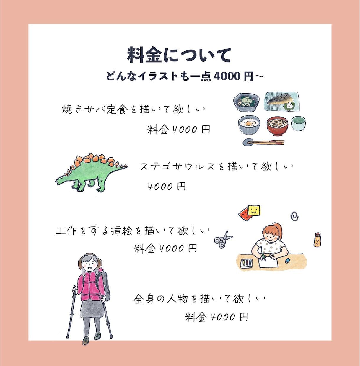 商用可！手描きタッチのイラストお描きします ビジネス、挿絵、SNS、WEBにも！やわらかな線で親近感UP イメージ8