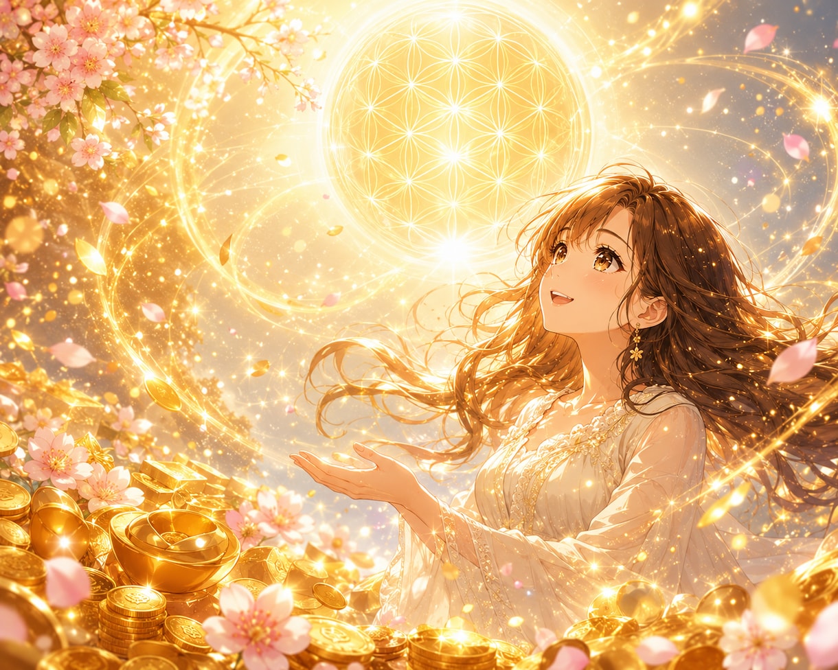 福徳財運⭐️黄金循環ヒーリングを10日間行います 金運・幸運・良縁・豊かさが巡る「福徳の黄金循環」を育てます イメージ4