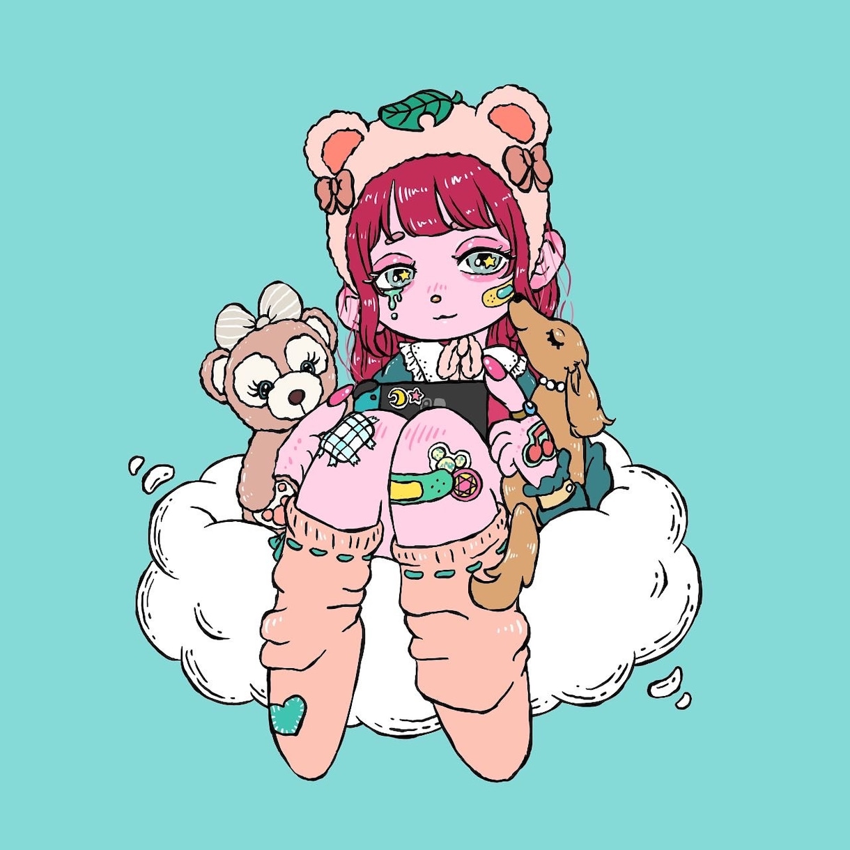 似顔絵アイコン描きます お客様の好きなものをたくさん詰め込みます！ イメージ6