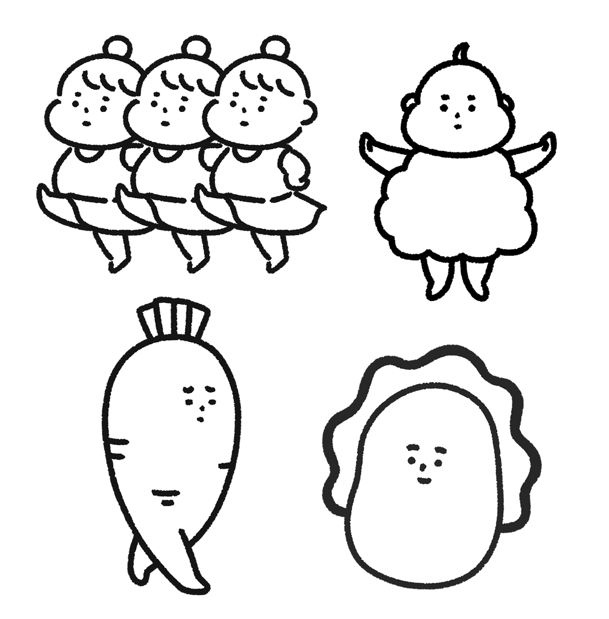 修正＆小物無料！迅速丁寧！モノクロアイコン描きます 修正は無制限！迅速かつ丁寧に、納得いくまでお付き合いします！ イメージ3