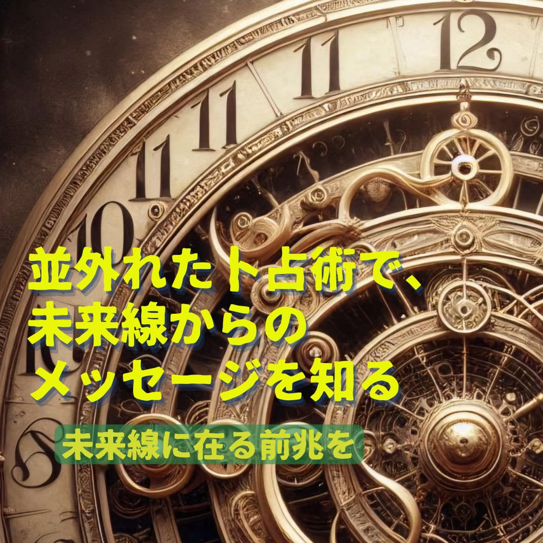 未来線で起きる吉凶の兆しを「ズバリ」視ます 事前に事情をお知らせ下さい。一番大事な事だけを伝えます。 イメージ3