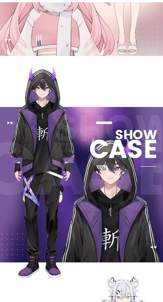 VTuberさん向けの3Dモデル作成しますます 画像1枚からでOK！キャラクター3Dモデリング致します！ イメージ8