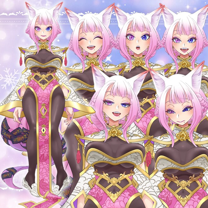 Vtuber製作全工程承ります キャラデザからモデリング、キービジュアルまで☆ イメージ2