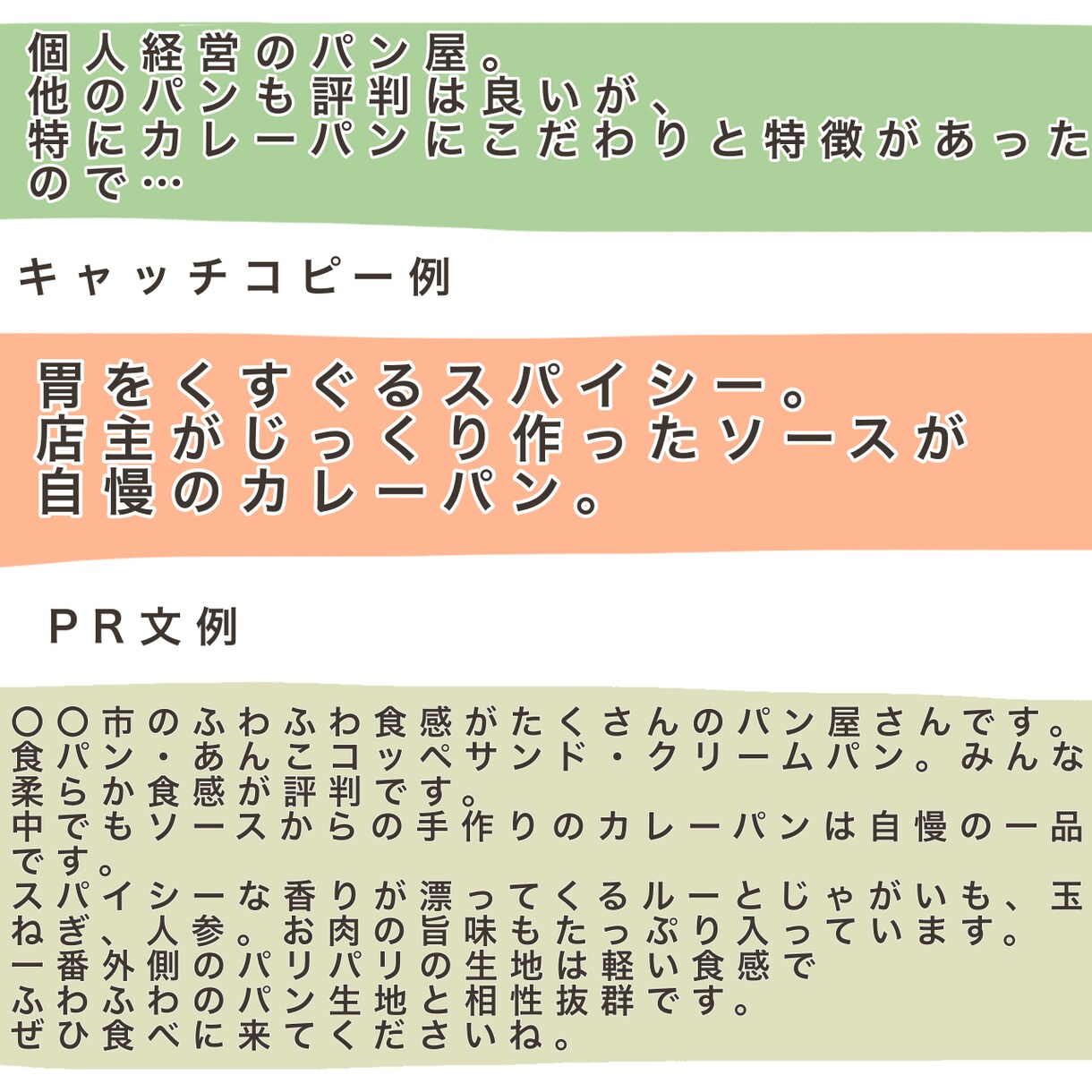 あなたのお店・サービスの魅力を最大限にして伝えます 分かりやすい&魅力的なアピール文章・キャッチコピー作ります イメージ4